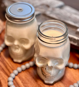 Skull Mason Jar