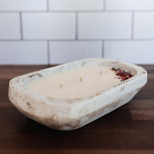 Load image into Gallery viewer, White Washed Med &amp; Large Dough Bowls
