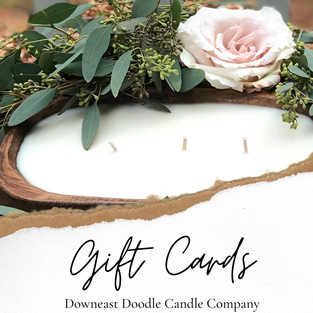 Downeast Doodle Candle Gift Cards
